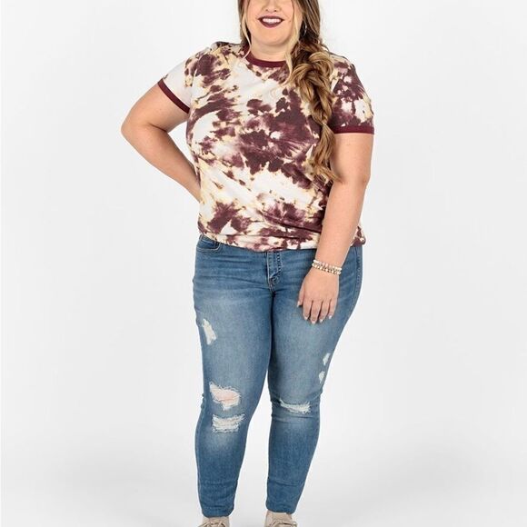 LuLaRoe Women’s XL Liv Retro Graphic Tee “American Beauty” Ribbed Neck & Cuffs - Picture 12 of 13